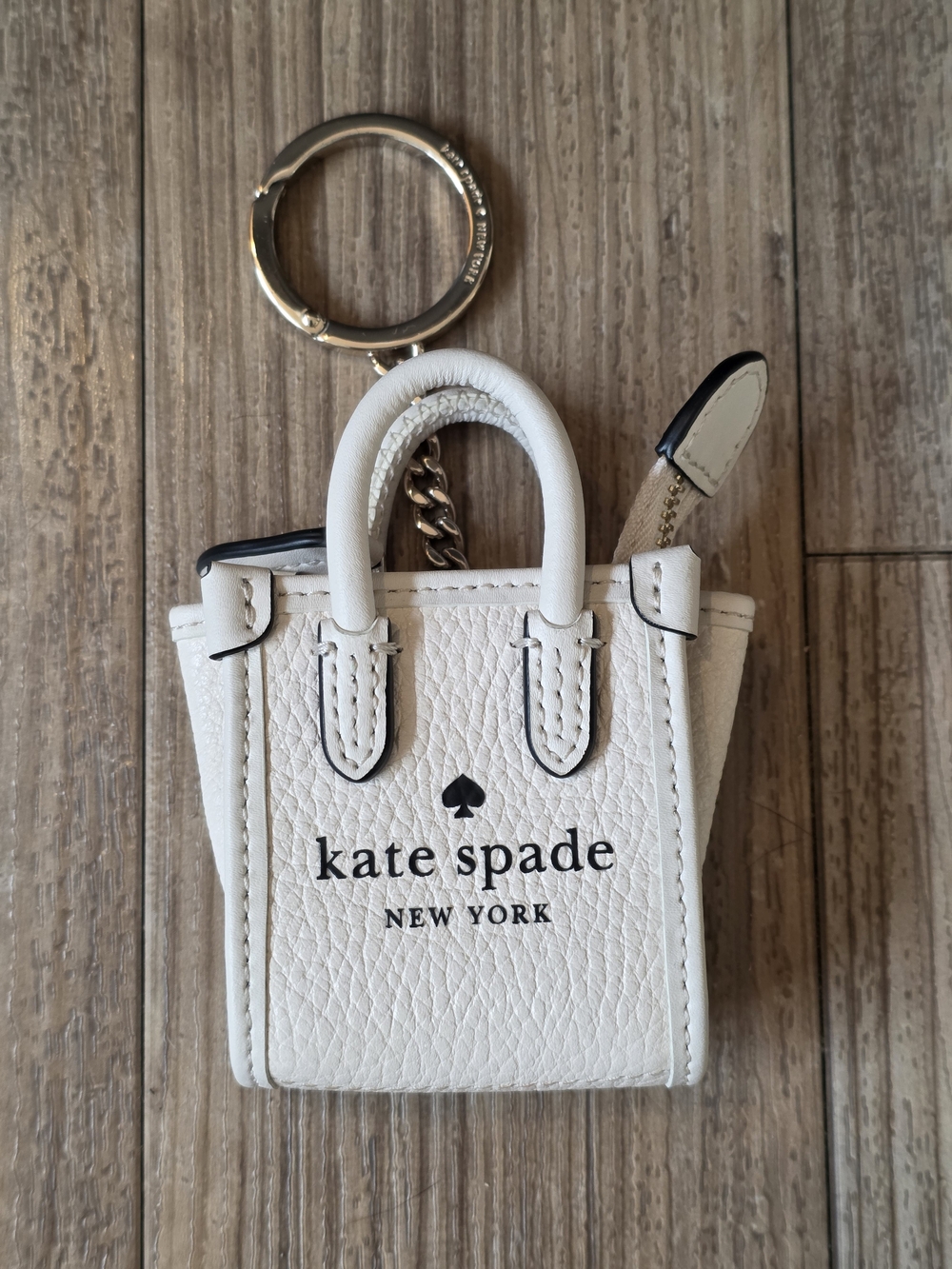 Kate Spade Ella Mini Tote Bag Charm / Coin Purse Keychain